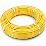 أنابيب HDPE الراجحي PE 100 ضغط 6 بار قطر خارجي 75 مم سمك 4.3 مم لون أصفر 