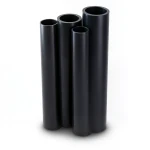 HDPE Pipes PE 80 Pressure 10 Bar Outer Diameter 630 mm Thickness 46.3 mm Black