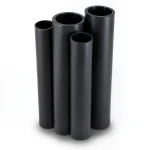 HDPE Pipes PE 80 Pressure 10 Bar Outer Diameter 710 mm Thickness 52.2 mm Black