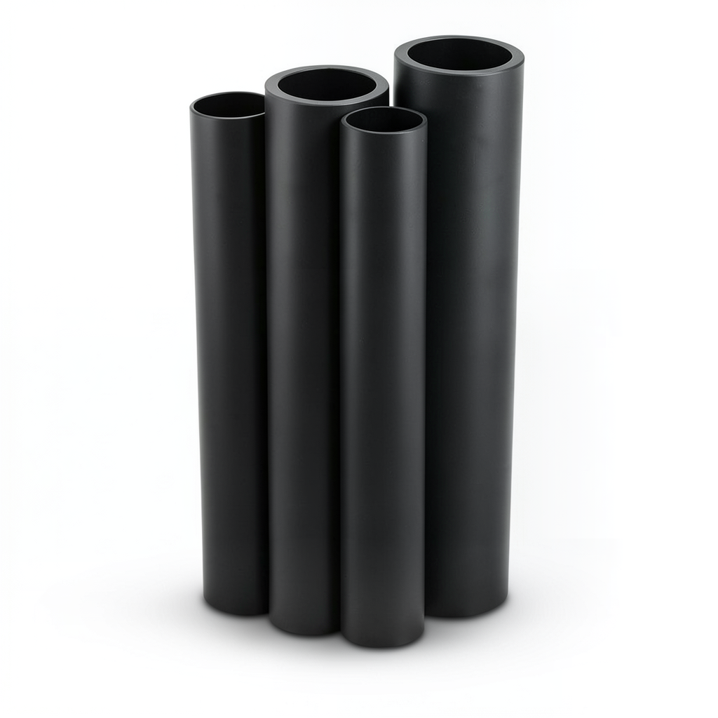HDPE Pipes PE 80 Pressure 10 Bar Outer Diameter 800 mm Thickness 58.8 mm Black