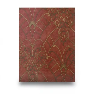 Italian Wall Decoration 10m x 0.73m Dark Orange, Model 26048