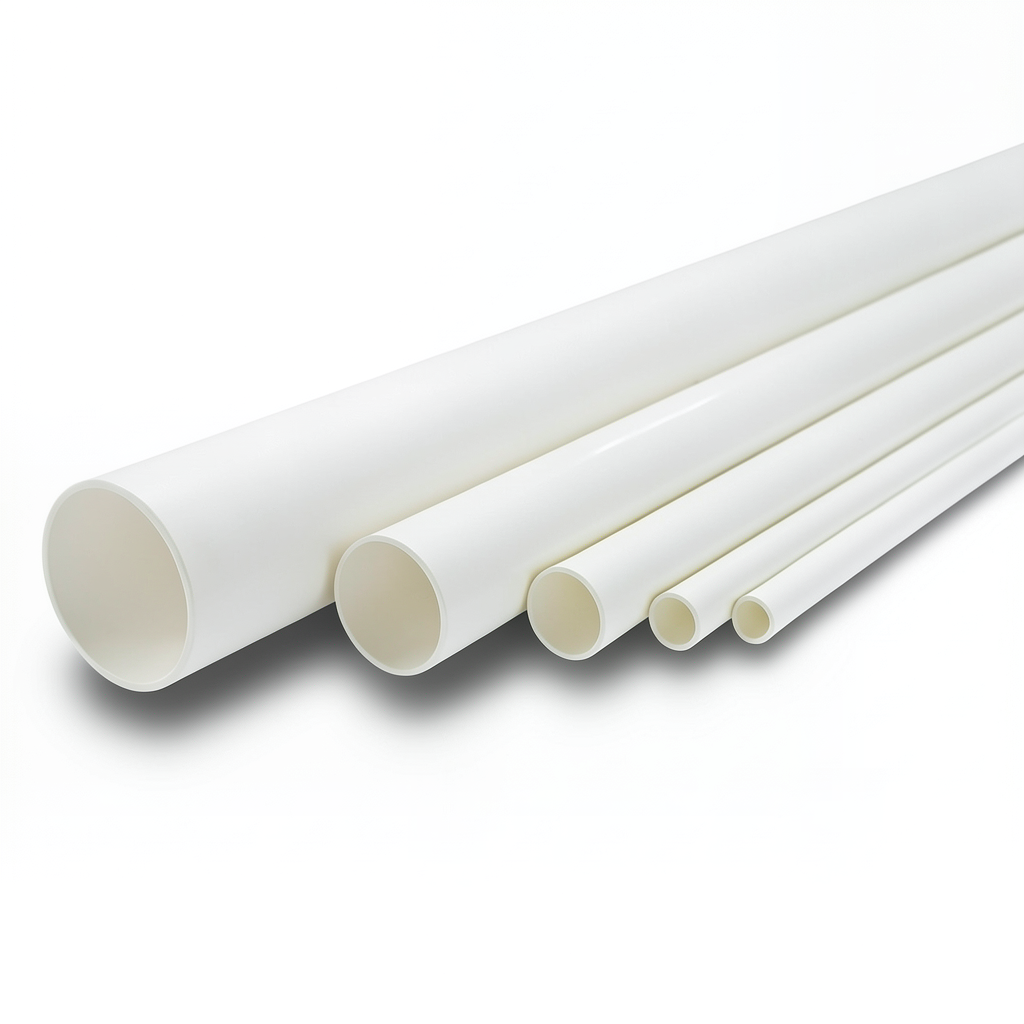 مواسير UPVC الوطني جدول 40 مقاس 5 إنش سمك 6.22 مم لون أبيض