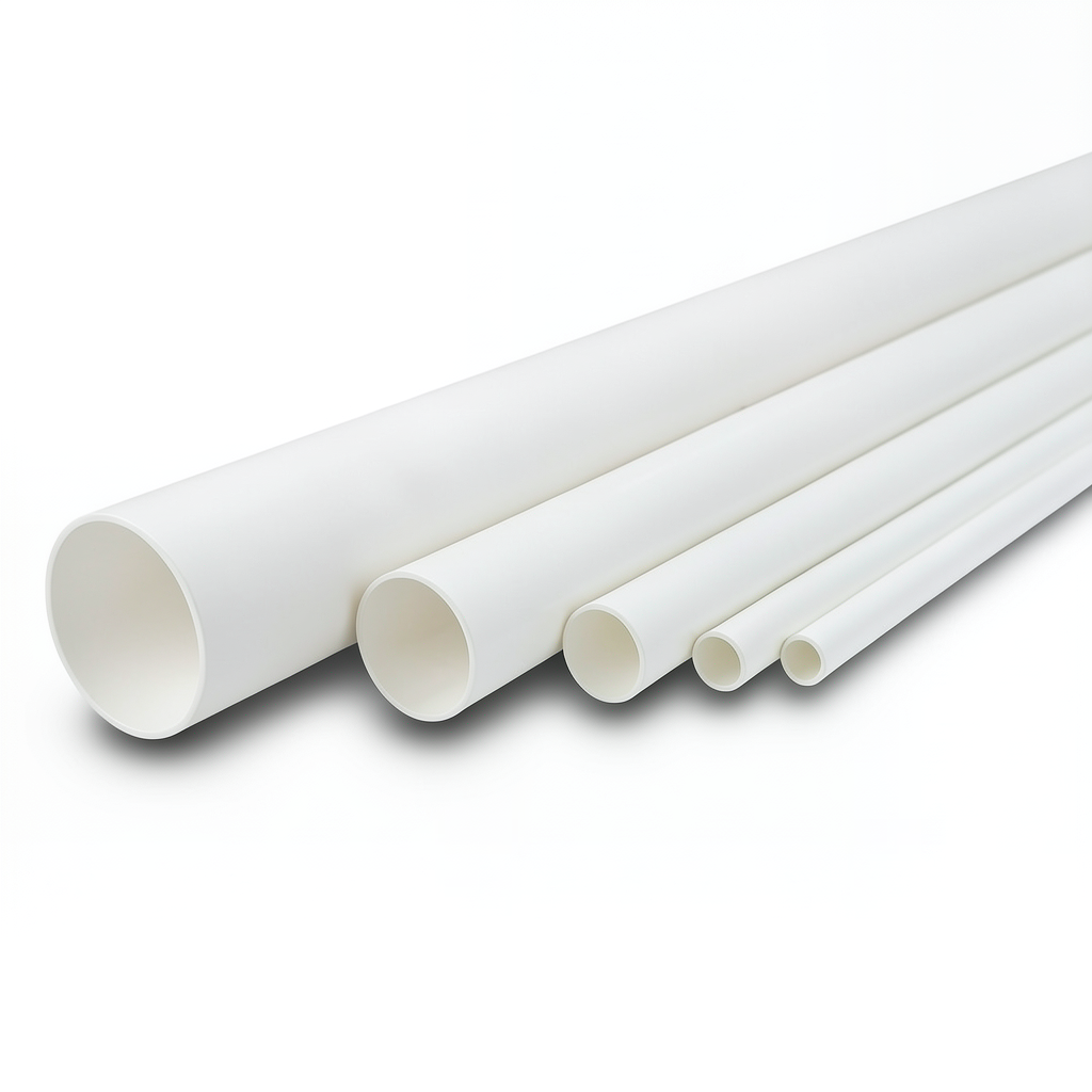 مواسير UPVC الوطني جدول 40 مقاس 5 إنش سمك 6.22 مم لون أبيض