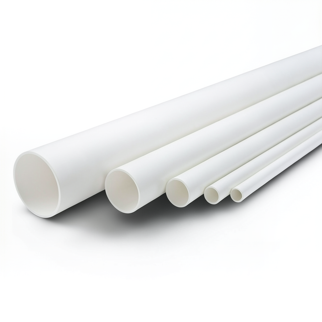 مواسير UPVC جدول 40 مقاس 6 إنش سمك 7.11 مم لون أبيض