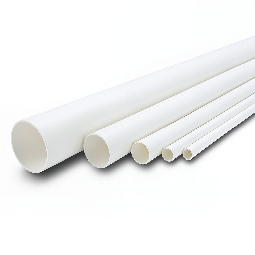 مواسير UPVC جدول 40 مقاس 6 إنش سمك 7.11 مم لون أبيض