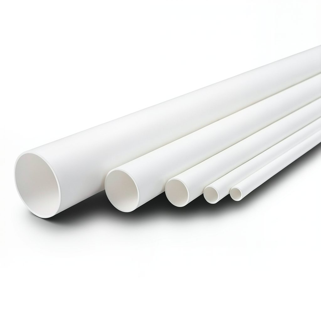 مواسير UPVC الوطني جدول 40 مقاس 8 إنش سمك 8.18 مم لون أبيض
