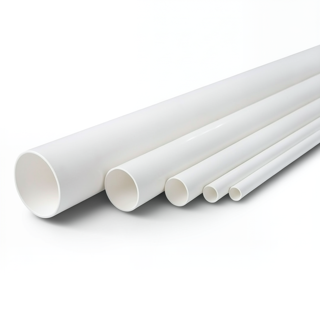 مواسير UPVC ضغط 6.9 بار مقاس 4 إنش سمك 2.8 مم لون أبيض