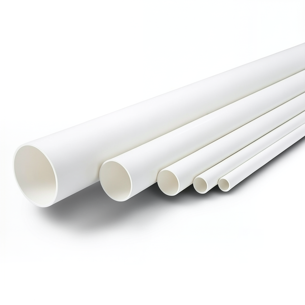 UPVC Pipes Nominal Pressure 6.9 Bar Size 4 Inch Thickness 2.8 mm White