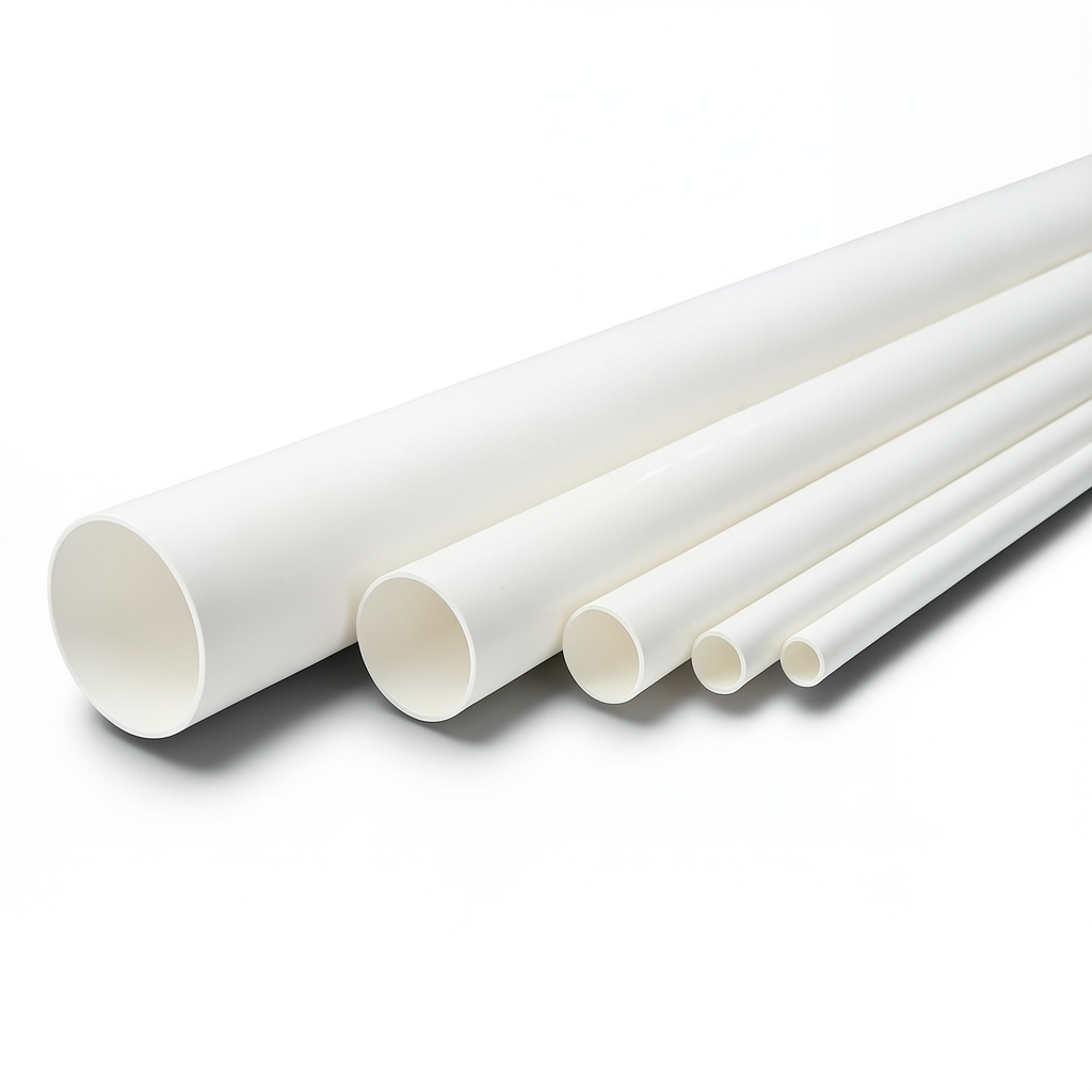UPVC Pipes Nominal Pressure 6.9 Bar Size 6 Inch Thickness 4.11 mm White