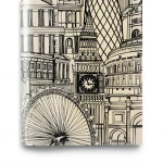 Youth and Children Wallpaper 10m x 0.53m Light Beige and Black