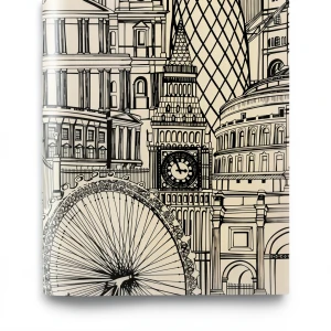 Youth and Children Wallpaper 10m x 0.53m Light Beige and Black