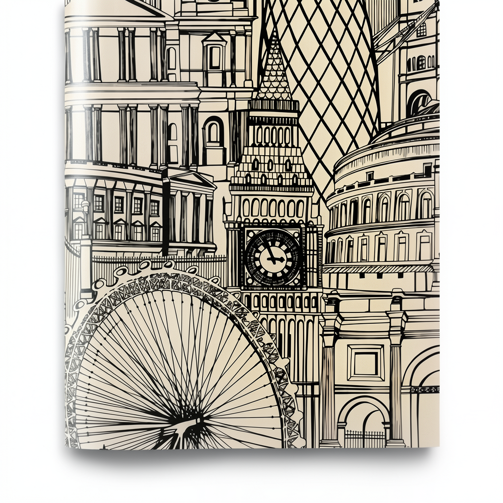 Youth and Children Wallpaper 10m x 0.53m Light Beige and Black