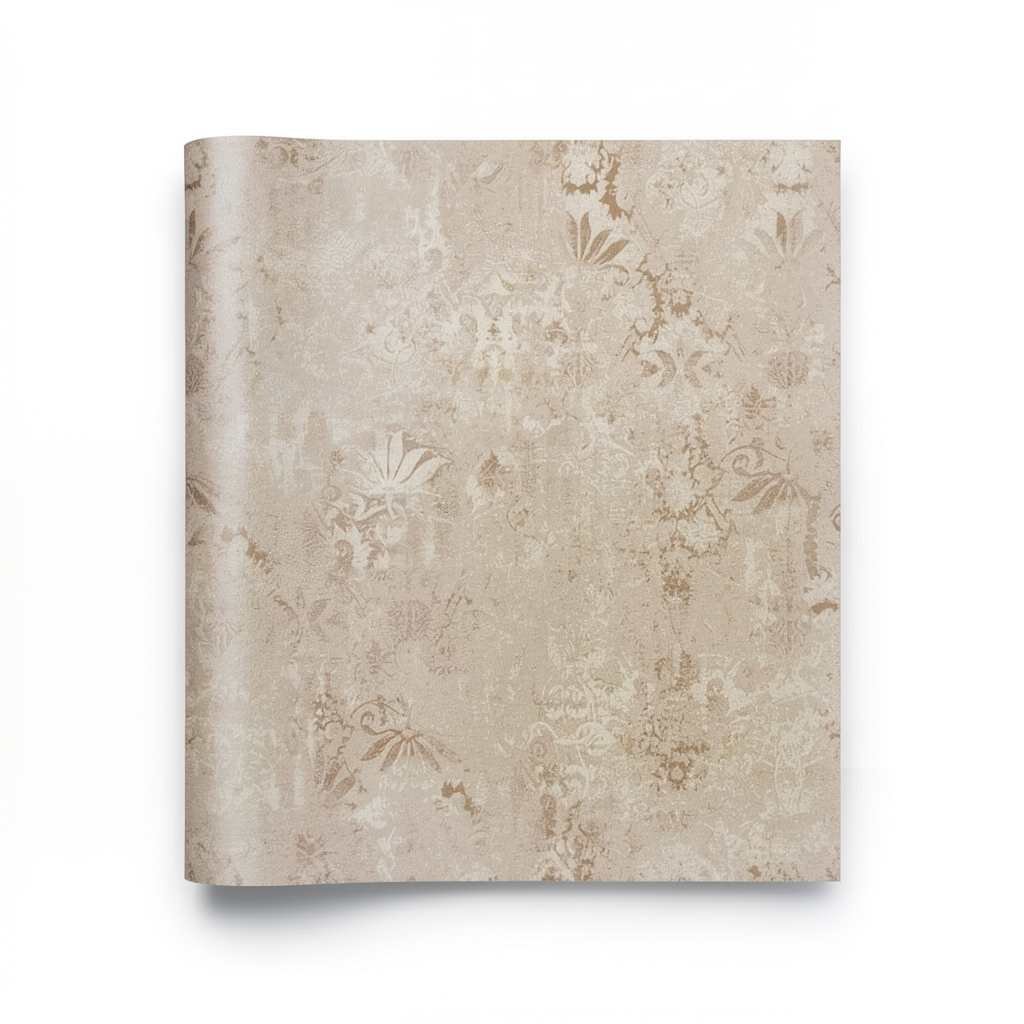 Patterned Wallpaper 10m x 1.06m Light Brown, Model 5846