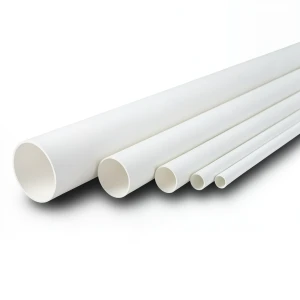 مواسير UPVC ضغط 6.9 بار مقاس 8 إنش سمك 5.33 مم لون أبيض
