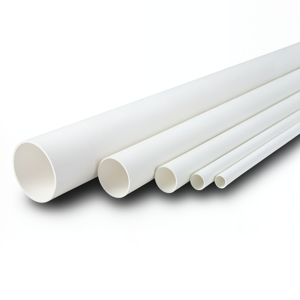 مواسير UPVC ضغط 6.9 بار مقاس 8 إنش سمك 5.33 مم لون أبيض
