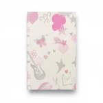 Youth and children wallpaper, beige with pink color, length 10 m, width 0.53 m, model 734522 