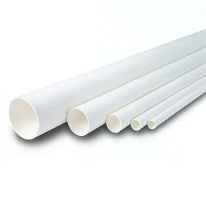 مواسير UPVC ضغط اسمي 8.6 بار مقاس ½ و1 إنش سمك 1.52 مم لون أبيض
