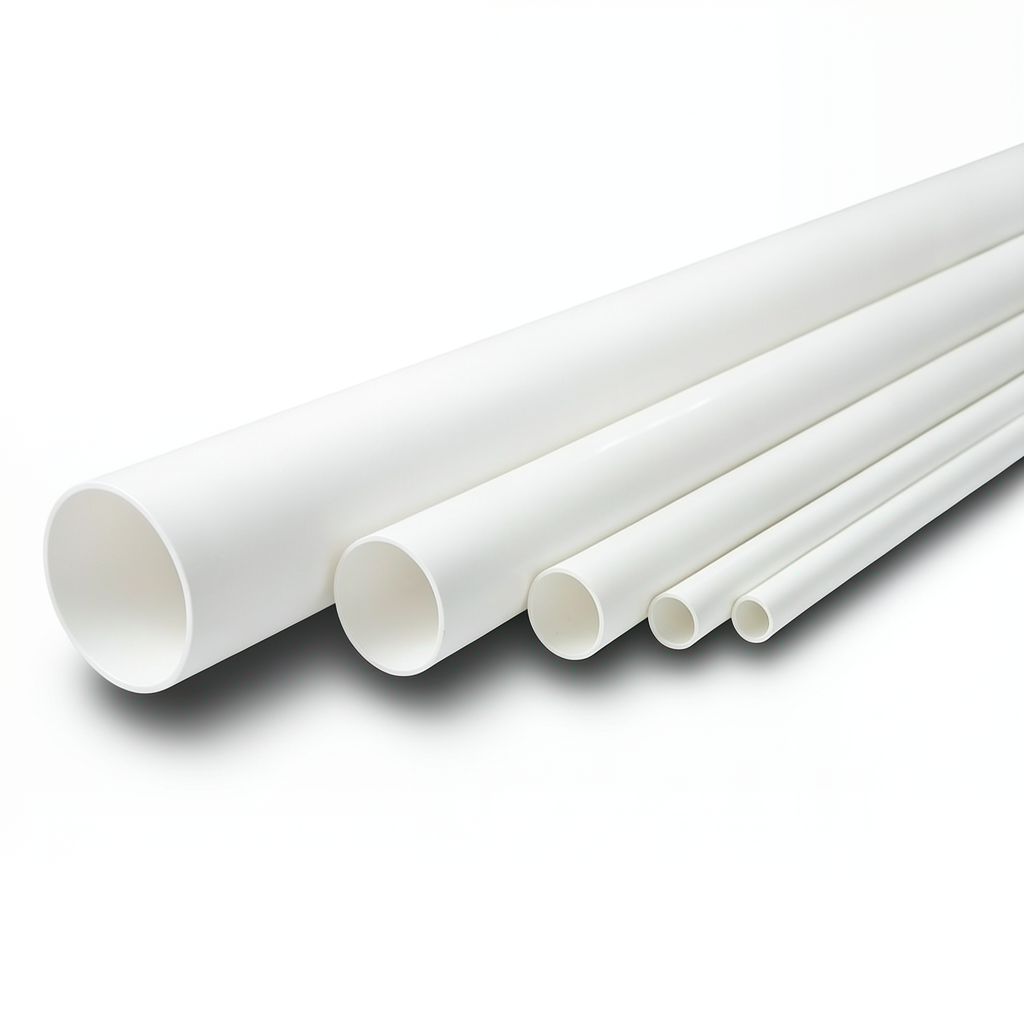 مواسير UPVC ضغط اسمي 8.6 بار مقاس 2 إنش سمك 1.85 مم لون أبيض