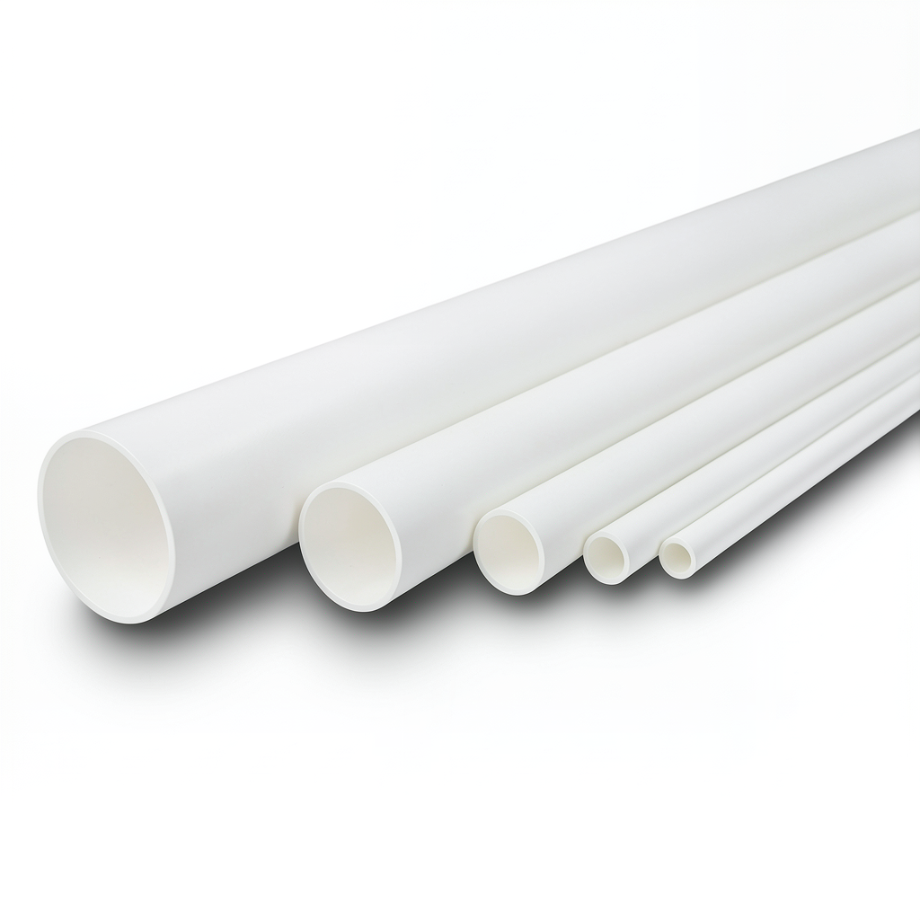 مواسير UPVC ضغط 8.6 بار مقاس 6 إنش سمك 5.18 مم لون أبيض