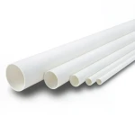 مواسير UPVC ضغط 8.6 بار مقاس 8 إنش سمك 6.73 مم لون أبيض