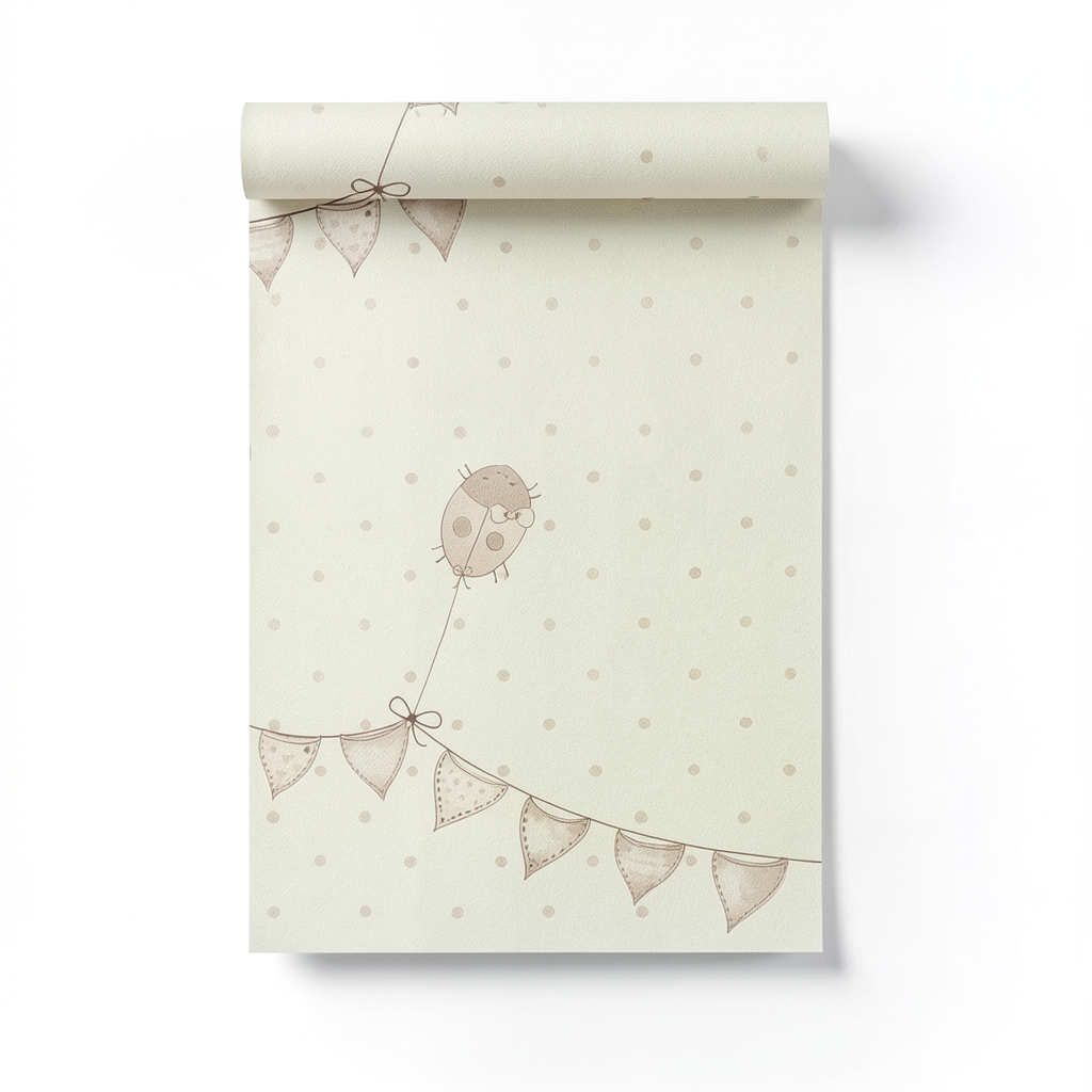Youth and Children Wall Decoration 10m x 0.53m Light Beige