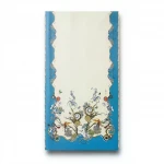 Patterned Wallpaper, Blue with Beige Color, Size 10m×0.70m, Model 12077 