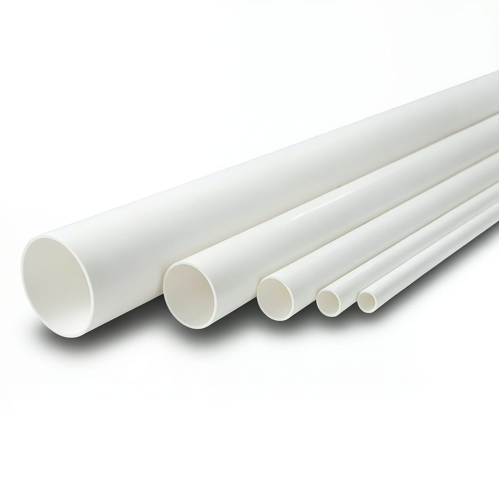 مواسير UPVC ضغط 11 بار مقاس 4 إنش سمك 4.39 مم لون أبيض