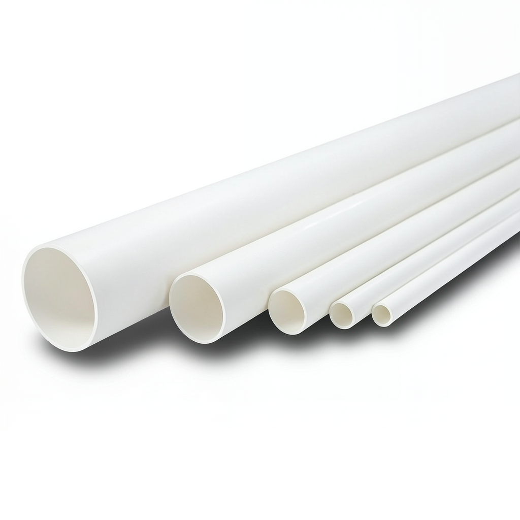 مواسير UPVC ضغط 11 بار مقاس 3 إنش سمك 3.43 مم لون أبيض