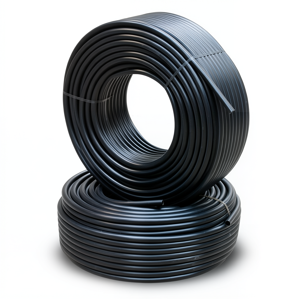 أنابيب HDPE PE 100 ضغط 12.5 بار قطر خارجي 110 مم سمك 8.1 مم لون أسود