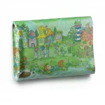 German wallpaper for youth and children, size 10 m x 0.53 m, green color, model 297508 