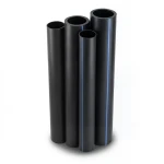HDPE Pipes PE 80 Pressure 10 Bar 140 mm Diameter 10.3 mm Thickness Black