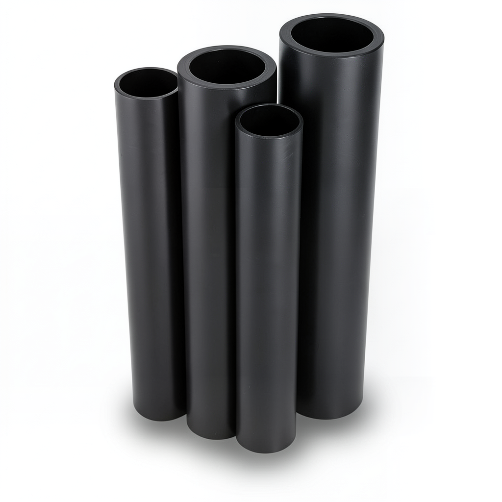 HDPE Pipes PE 80 Pressure 10 Bar OD 160 mm Thickness 11.8 mm Black