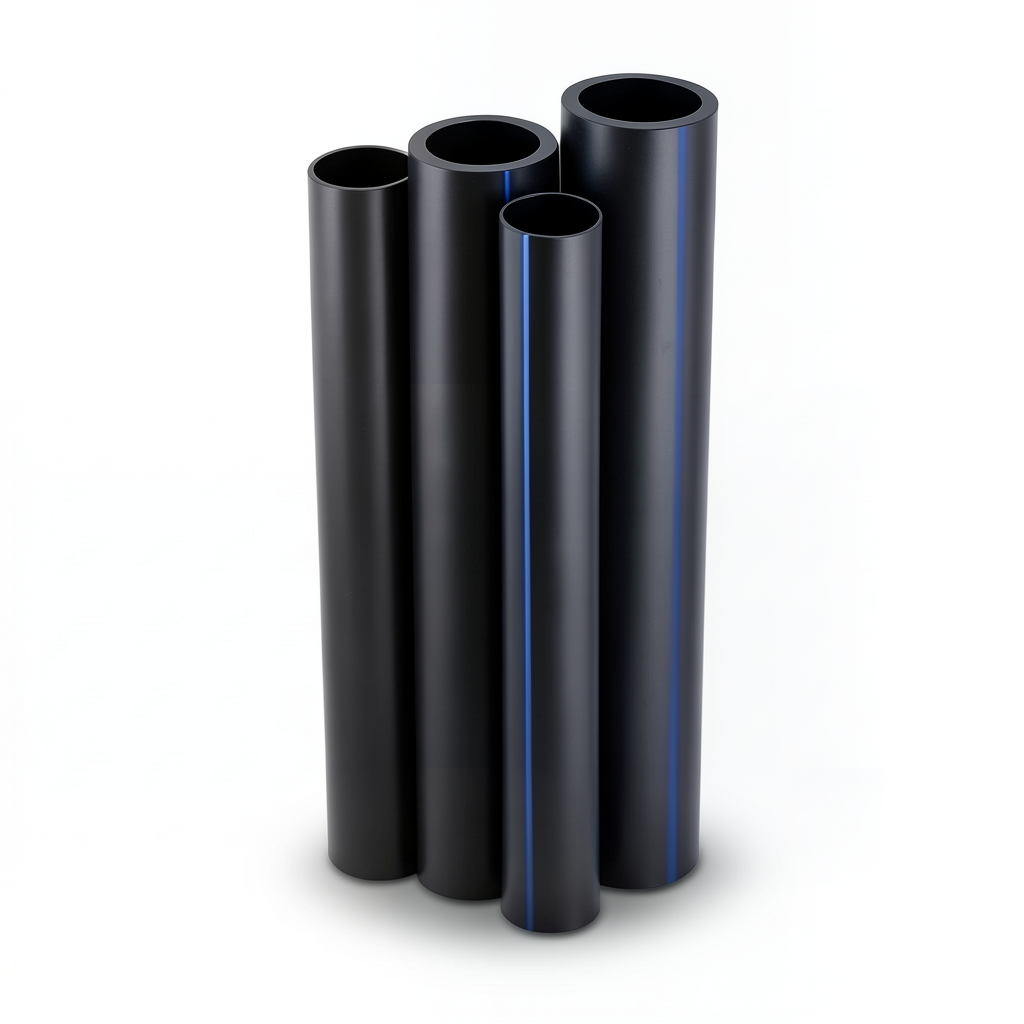 أنابيب HDPE PE 100 ضغط 12.5 بار قطر خارجي 160 مم سمك 11.8 مم أسود