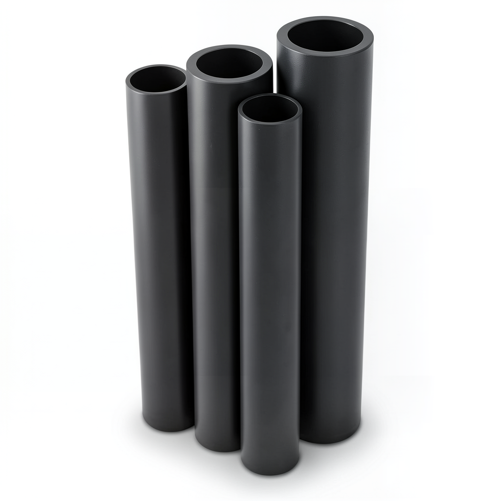 أنابيب HDPE PE 100 ضغط 12.5 بار قطر خارجي 160 مم سمك 11.8 مم أسود