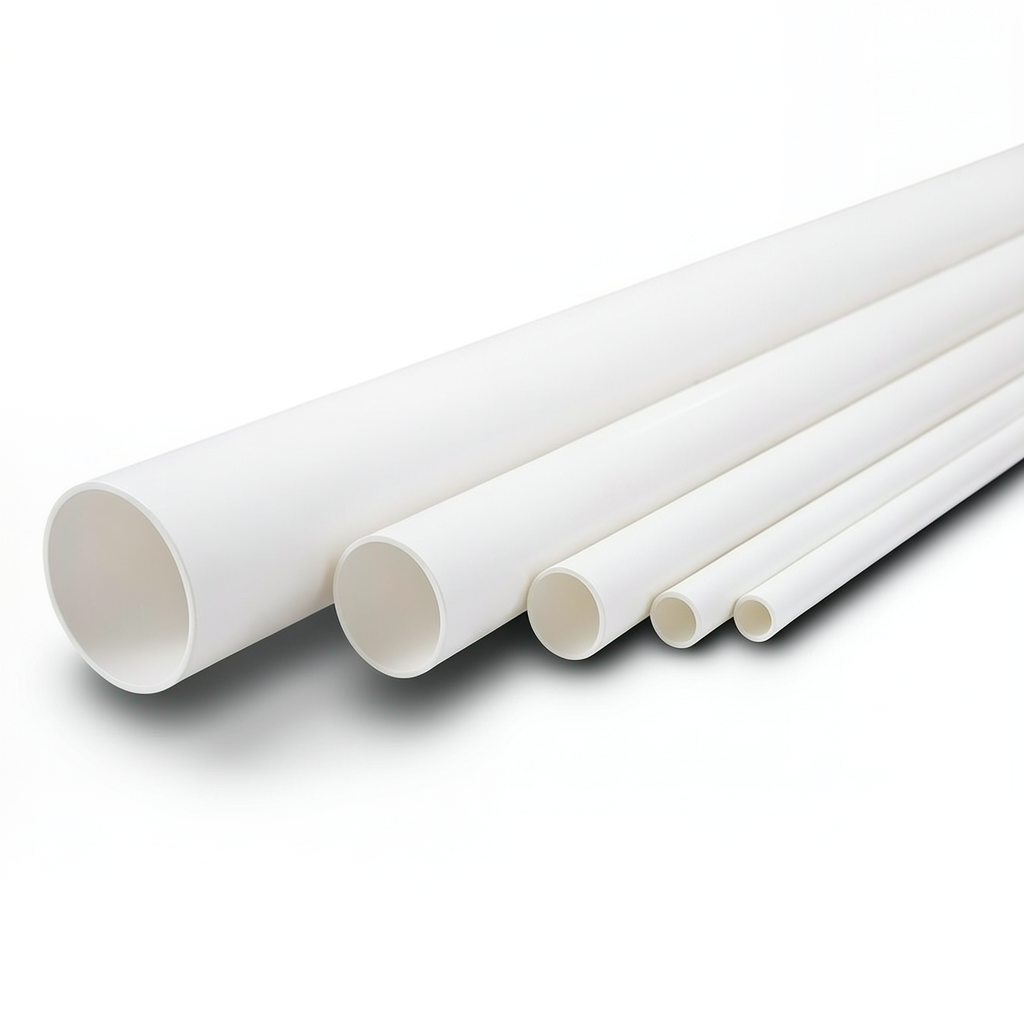 مواسير UPVC ضغط اسمي 13.8 بار مقاس 3 إنش سمك 4.24 مم لون أبيض