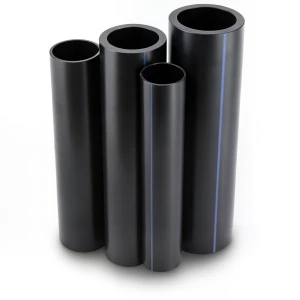 HDPE Pipes PE 80 Pressure 10 Bar 180 mm Diameter 13.3 mm Thickness Black