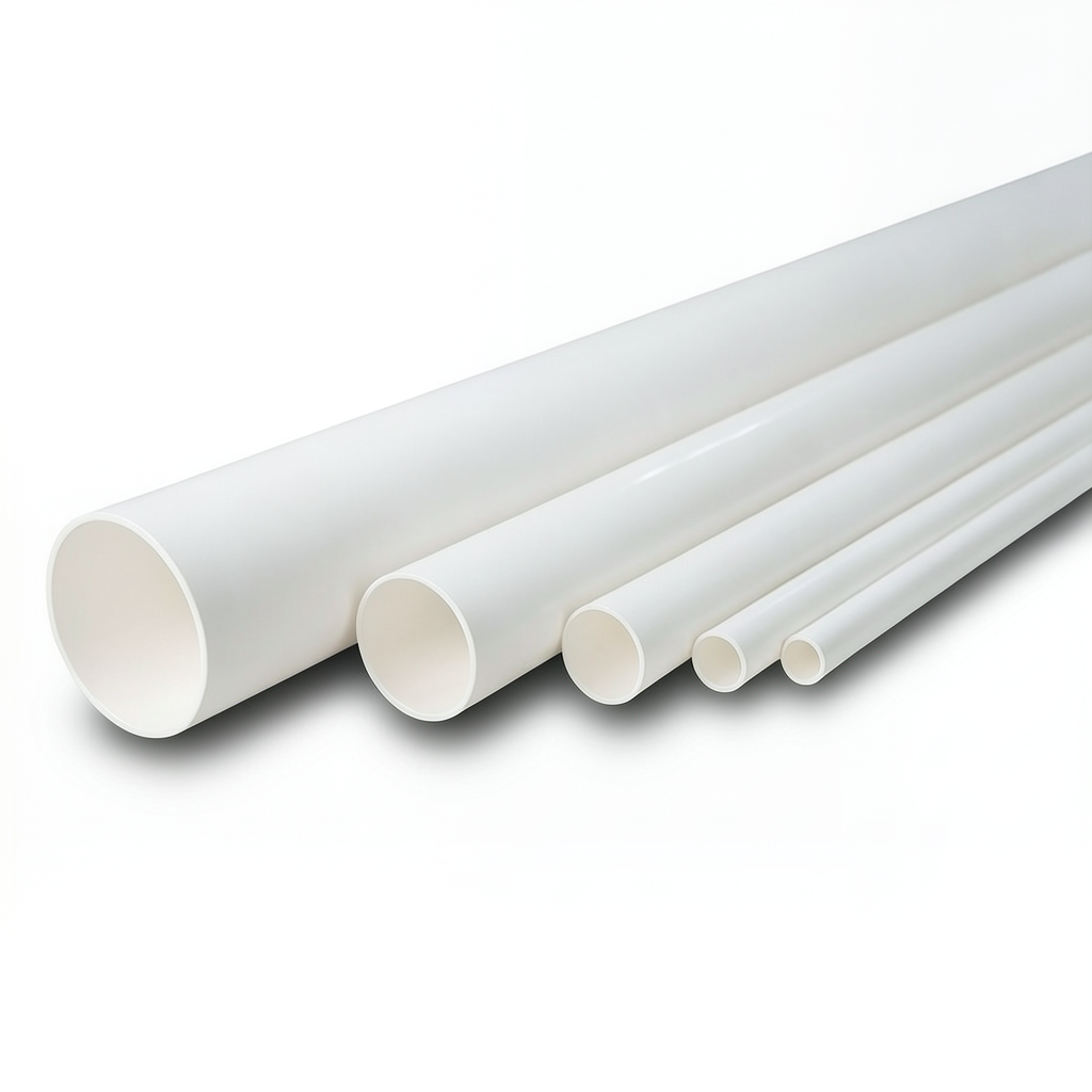 UPVC Pipes Nominal Pressure 13.8 Bar Size 4 Inch Thickness 5.44 mm White