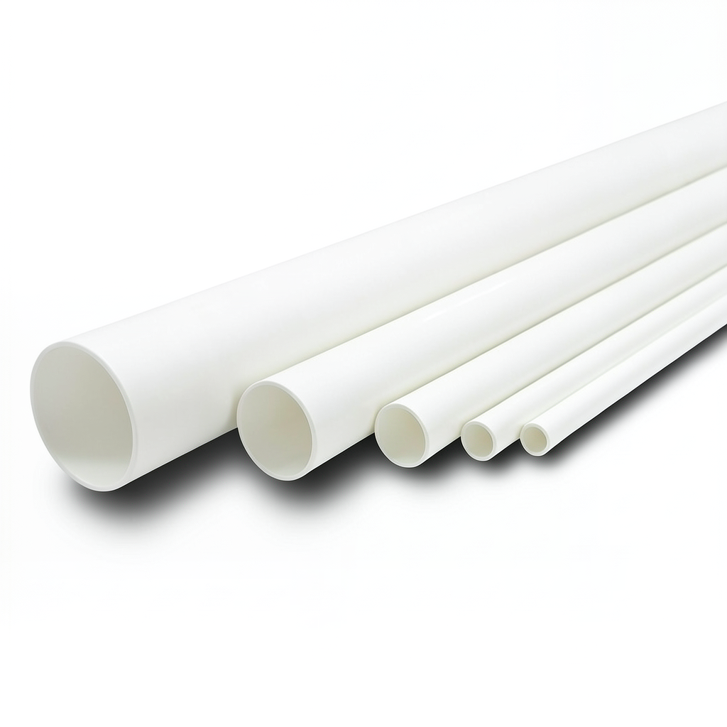 UPVC Pipes Nominal Pressure 13.8 Bar Size 6 Inch Thickness 8.03 mm White