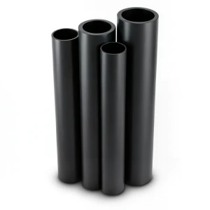 HDPE Pipes PE 80 Pressure 10 Bar 200 mm Diameter 14.7 mm Thickness Black