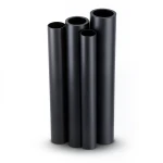 مواسير HDPE PE 80 ضغط 10 بار قطر 200 مم سمك 14.7 مم لون أسود