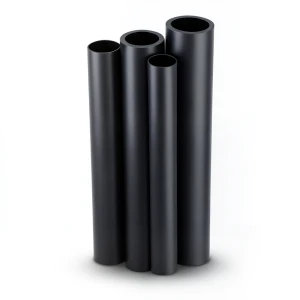 مواسير HDPE PE 80 ضغط 10 بار قطر 200 مم سمك 14.7 مم لون أسود