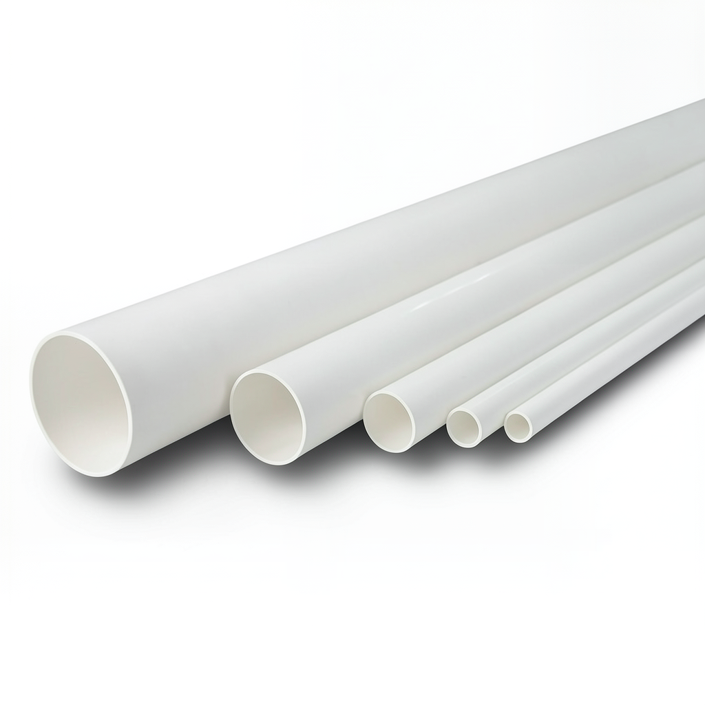 UPVC Pipes Nominal Pressure 17.2 Bar Size 1 ¼ inch Thickness 2.49 mm White