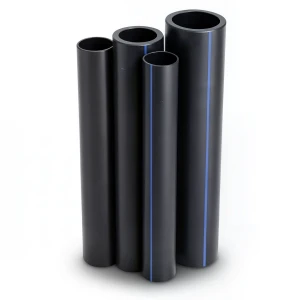 مواسير HDPE PE 100 ضغط 12.5 بار قطر خارجي 200 مم سمك 14.7 مم لون أسود