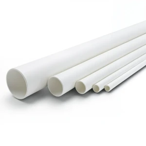 مواسير UPVC ضغط اسمي 17.2 بار مقاس ½ 1 إنش سمك 2.84 مم لون أبيض