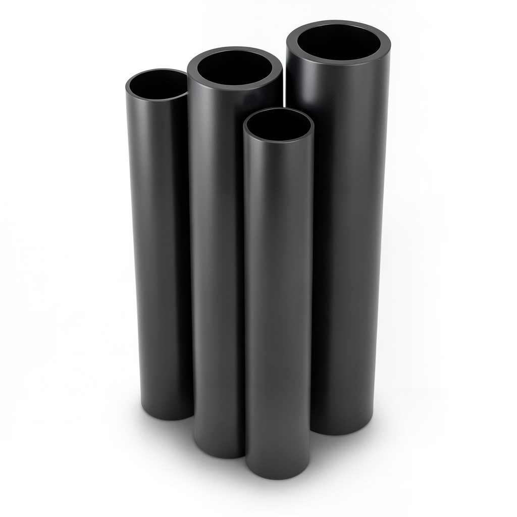 HDPE Pipes PE 100 Pressure 12.5 Bar Outside Diameter 225 mm Thickness 16.6 mm Black