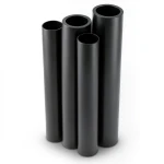 مواسير HDPE PE 80 ضغط 10 بار قطر خارجي 225 مم سمك 16.6 مم لون أسود