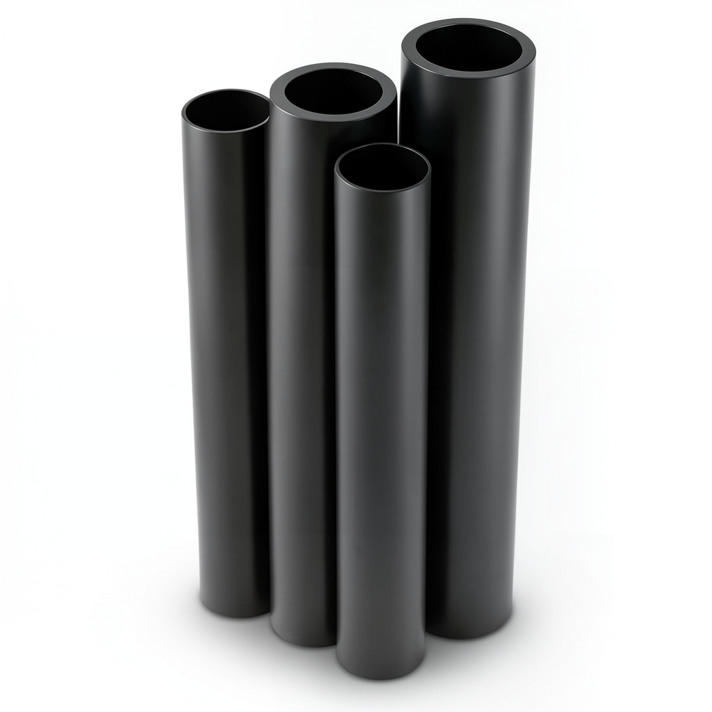 HDPE Pipes PE 80 Pressure 10 Bar 225 mm OD Thickness 16.6 mm Black