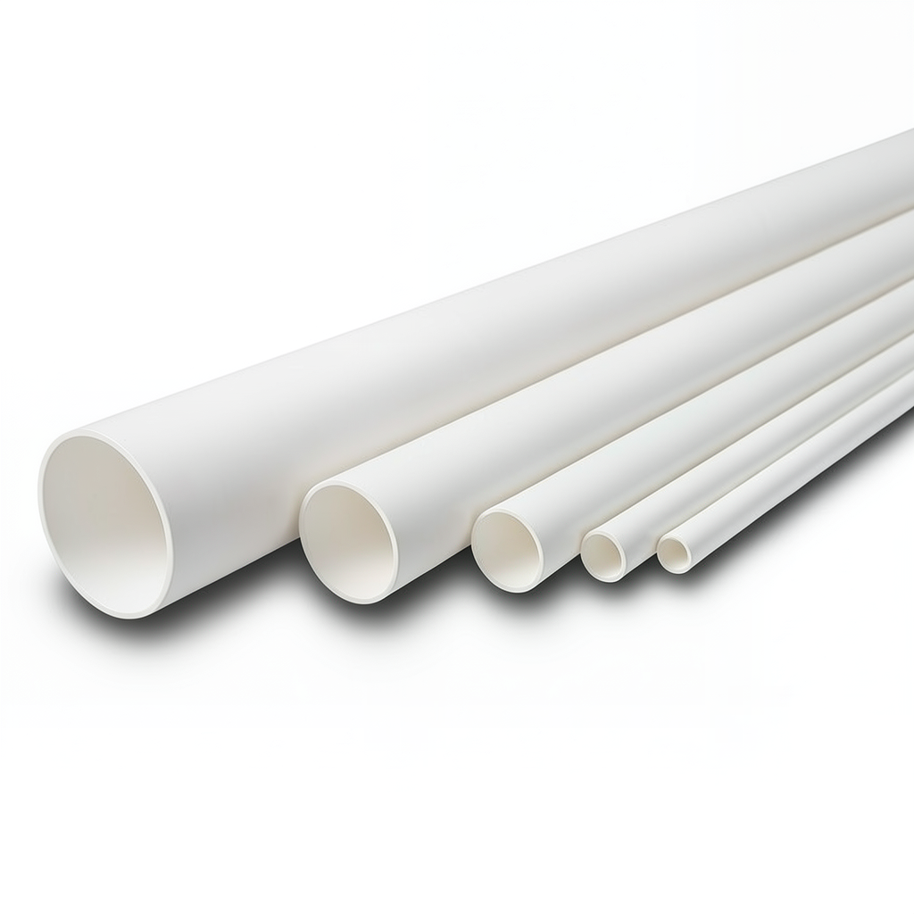 مواسير UPVC ضغط 17.2 بار مقاس 2 إنش سمك 3.56 مم لون أبيض