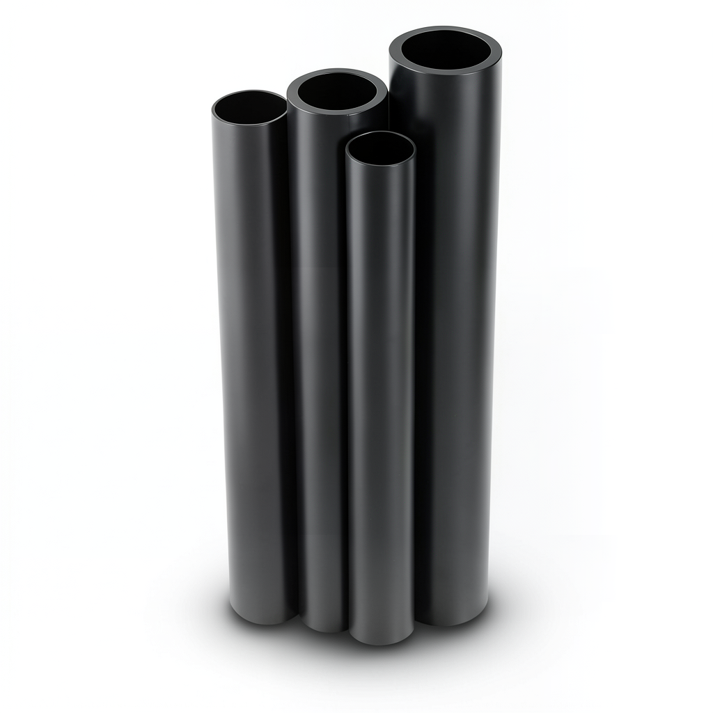 مواسير HDPE الراجحي PE 80 ضغط 10 بار قطر خارجي 250 مم سمك 18.4 مم لون أسود