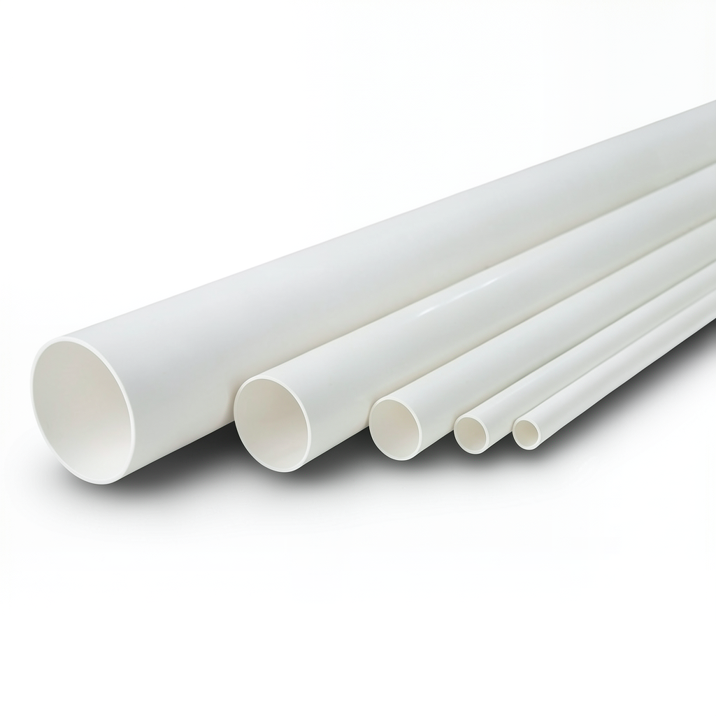 مواسير UPVC ضغط 17.2 بار مقاس 3 إنش سمك 5.23 مم لون أبيض